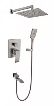 Душевая система скрытого монтажа Grocenberg GB5007BG Графит