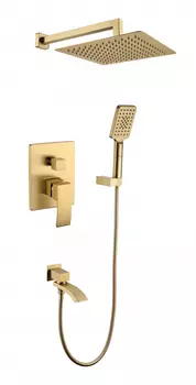 Душевая система скрытого монтажа Grocenberg GB5007MG Матовый золото
