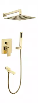 Душевая система скрытого монтажа Grocenberg GB5089GO-1 Золото