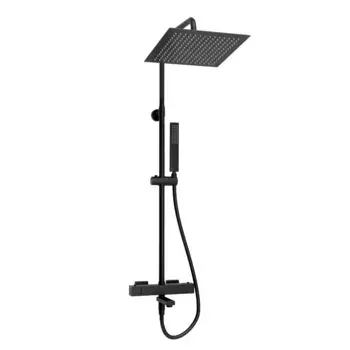 Душевая стойка Wasserkraft Abens 2000 A299.162.218.BM Thermo с термостатом, черная