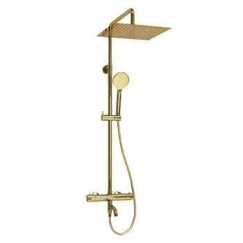 Душевая стойка Wasserkraft Sauer A188.261.207.PG Thermo с термостатом, золото