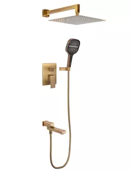 Душевая система встраиваемый Hansberge H6075BR Бронза
