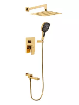 Душевая система встраиваемый Hansberge H6075GO Золото