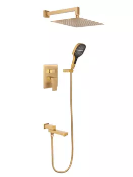 Душевая система встраиваемый Hansberge H6075MG Матовый золото