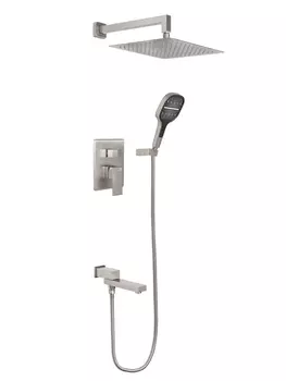Душевая система встраиваемый Hansberge H6075NK Никель
