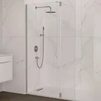 Душевая стенка RGW 30х195 352207103-15 белая, стекло прозрачное