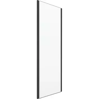 Душевая стенка RGW 90х200 352205309-14 черная, стекло прозрачное