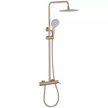Душевая стойка Abber Emotion AF8816GL матовое золото
