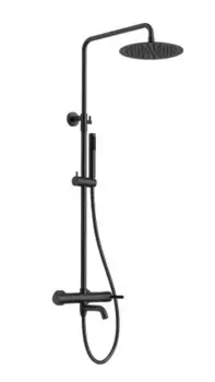 Душевая стойка AltroBagno Unione 030209 NeOp матовая черная