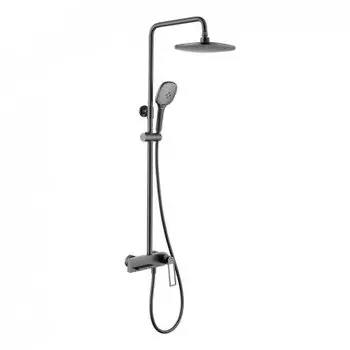 Душевая стойка Black&White Universell черная матовая