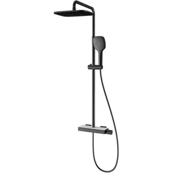 Душевая стойка Black&White Universell черная матовая