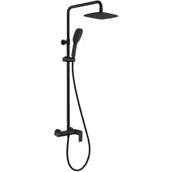 Душевая стойка Black&White Universell черная матовая