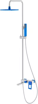 Душевая стойка Boheme Q бело-синяя