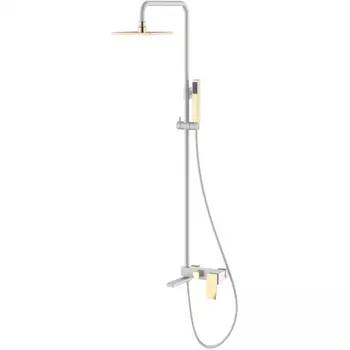 Душевая стойка Boheme Q белый с золотом