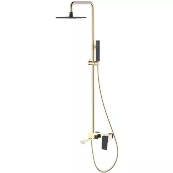 Душевая стойка Boheme Q золото с черным