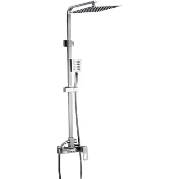 Душевая стойка Frap нержавеющая сталь