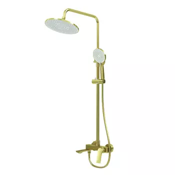 Душевая стойка Galaxy 500.K35.01.320 с верхним душем, ручной лейкой и смесителем