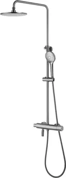 Душевая стойка Lemark Bronx c термостатом, графит LM3772GM