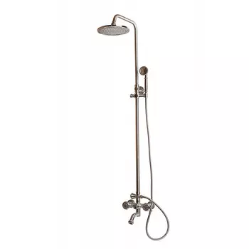 Душевая стойка MILACIO Almeria, серебро (MC.100.SL)