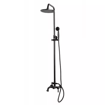 Душевая стойка MILACIO Vitoria, чёрная бронза (MC.101.BBR)