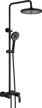Душевая стойка Rose R1136H с каскадным изливом, черная