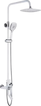 Душевая стойка Rose R1336F белый, хром