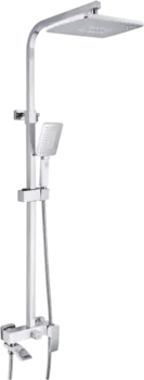 Душевая стойка Rose R1556F белый, хром