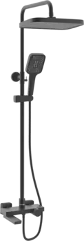 Душевая стойка Rose R1896H с термостатом, черная