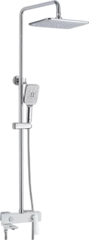 Душевая стойка Rose R2736F белый, хром