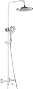 Душевая стойка Rose R3996F с термостатом, белый, хром