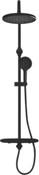 Душевая стойка Rose R3996H с термостатом, черная