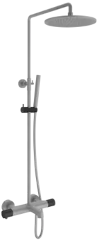 Душевая стойка AltroBagno Intento 030421 GrNe серая, черная