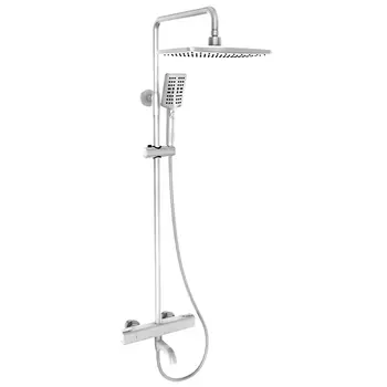 Душевая стойка Gappo G91 G2491-8 с термостатом, белая