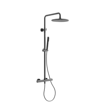 Душевая стойка Sancos Etna SC9007GG с термостатом, вороненая сталь