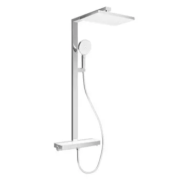 Душевая стойка Sancos Vos с термостатическим смесителем, изливом, полкой, шлангом 1,5 м, верхним и ручным душем, цвет хром SC6100CH