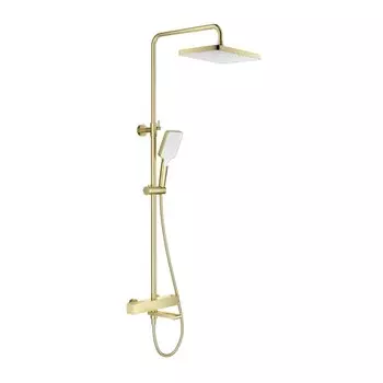 Душевая стойка Splenka S224 S224.26.03 с термостатом, сатин золотой