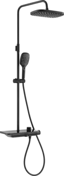 Душевая стойка STWORKI FT13651-OBD со смесителем для ванны, черная матовая