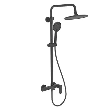 Душевая стойка STWORKI Вестфолл W1H306-MB черная матовая