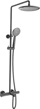 Душевая стойка Vincea Desire VSFS-1D1TGM с термостатом, вороненая сталь
