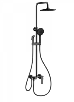 Душевая стойка Wonzon & Woghand WW-A30874-BGG с гигиеническим душем, темный графит