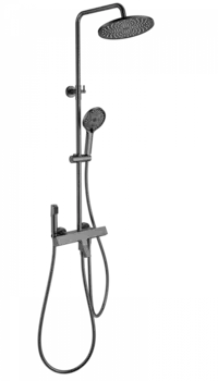 Душевая стойка Wonzon & Woghand WW-B3094-BGG с гигиеническим душем, темный графит