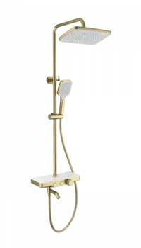 Душевая стойка Wonzon & Woghand WW-B3099-A-BG брашированное золото