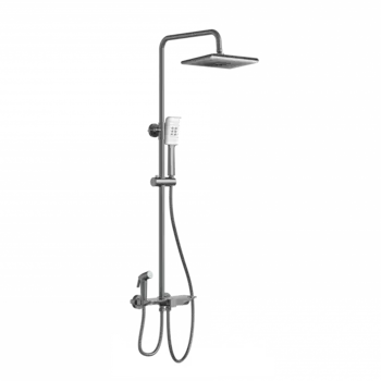 Душевая стойка Wonzon & Woghand WW-B3310-BGG с гигиеническим душем, темный графит