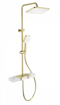 Душевая стойка Wonzon & Woghand WW-B3552-BG брашированное золото