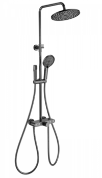 Душевая стойка Wonzon & Woghand WW-B4113-BGG с гигиеническим душем, темный графит