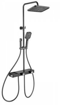 Душевая стойка Wonzon & Woghand WW-B4161-BGG с гигиеническим душем, темный графит