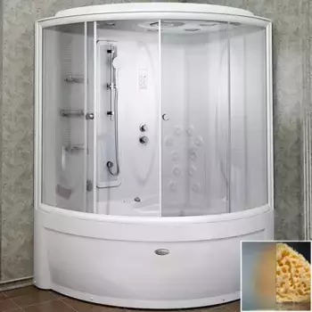 Душевой бокс Radomir Вирсавия 170х125 правый белый стекло матовое