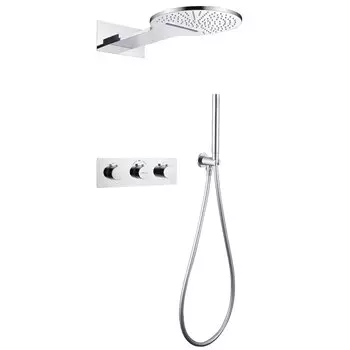 Душевой комплект Abber Wasser Kreis AF8151 С ВНУТРЕННЕЙ ЧАСТЬЮ, хром