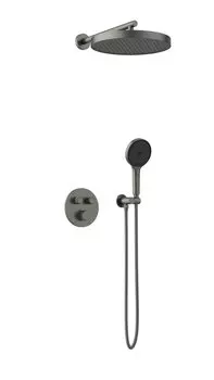 Душевой комплект AltroBagno Bilancia 040413 GrMt С ВНУТРЕННЕЙ ЧАСТЬЮ, оружейная сталь