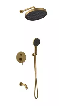 Душевой комплект AltroBagno Bilancia 040503 OrSp С ВНУТРЕННЕЙ ЧАСТЬЮ, матовое золото